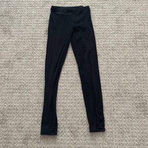 Girls Cutout Legging Stretch Old Navy Black Criss Cross Braided Calf Leggings